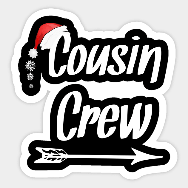 Cousin Crew Christmas Pajamas t shirt Sticker by FouadBelbachir46